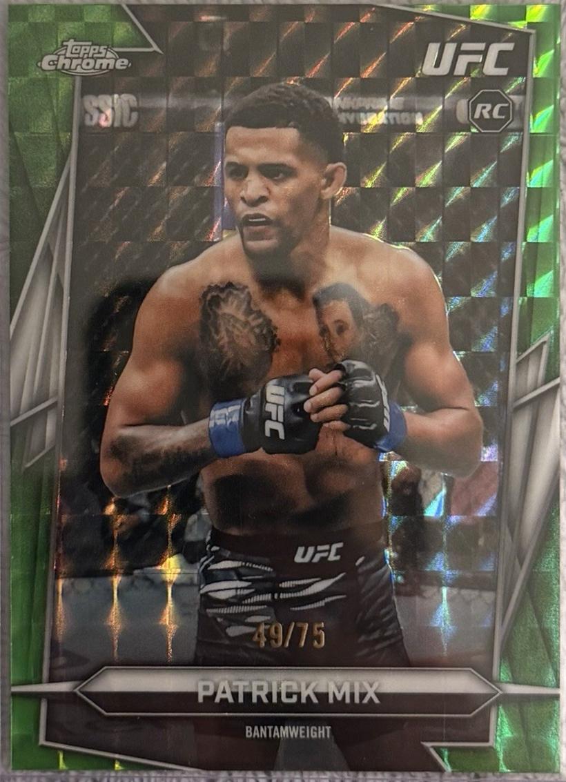 Patrick Mix 2026 Topps Chrome UFC Base #9 Green Geometric Refractor
