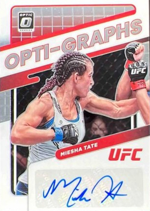 Miesha Tate 2022 Panini Donruss Optic UFC Opti-Graphs #40 White Sparkle