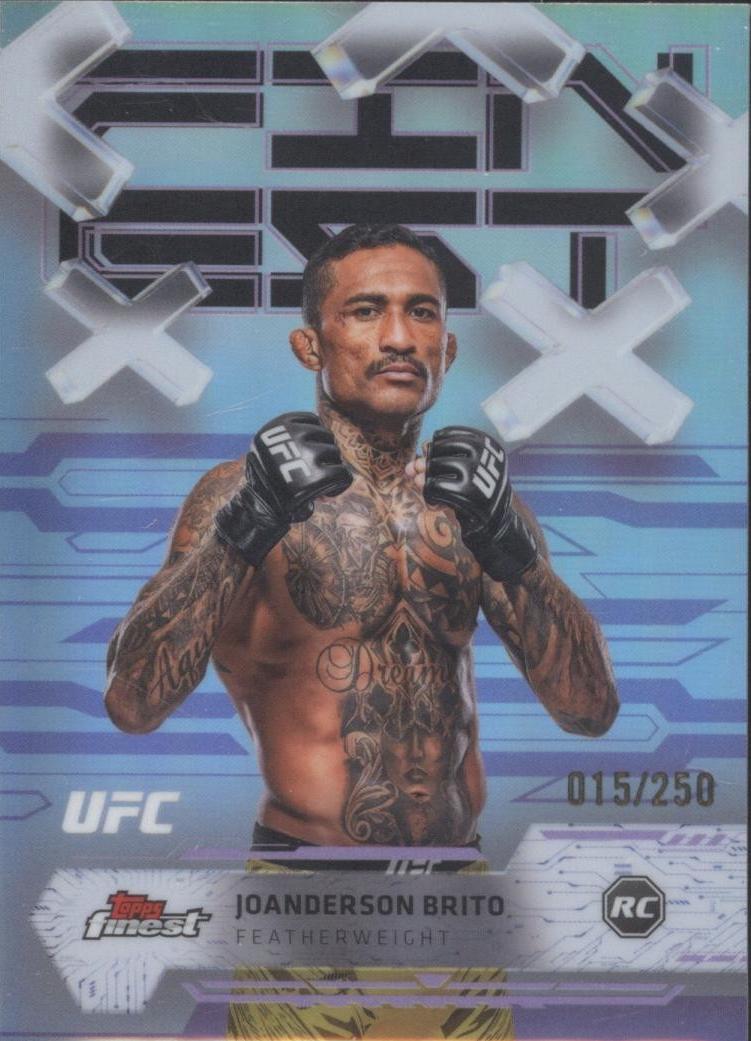 Joanderson Brito 2025 Topps Finest UFC Base Common #27 Purple Refractor