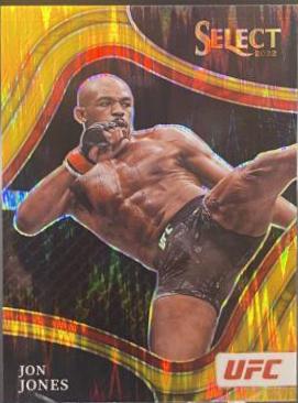 Jon Jones 2022 Panini Select UFC Octagonside #259 Gold Flash