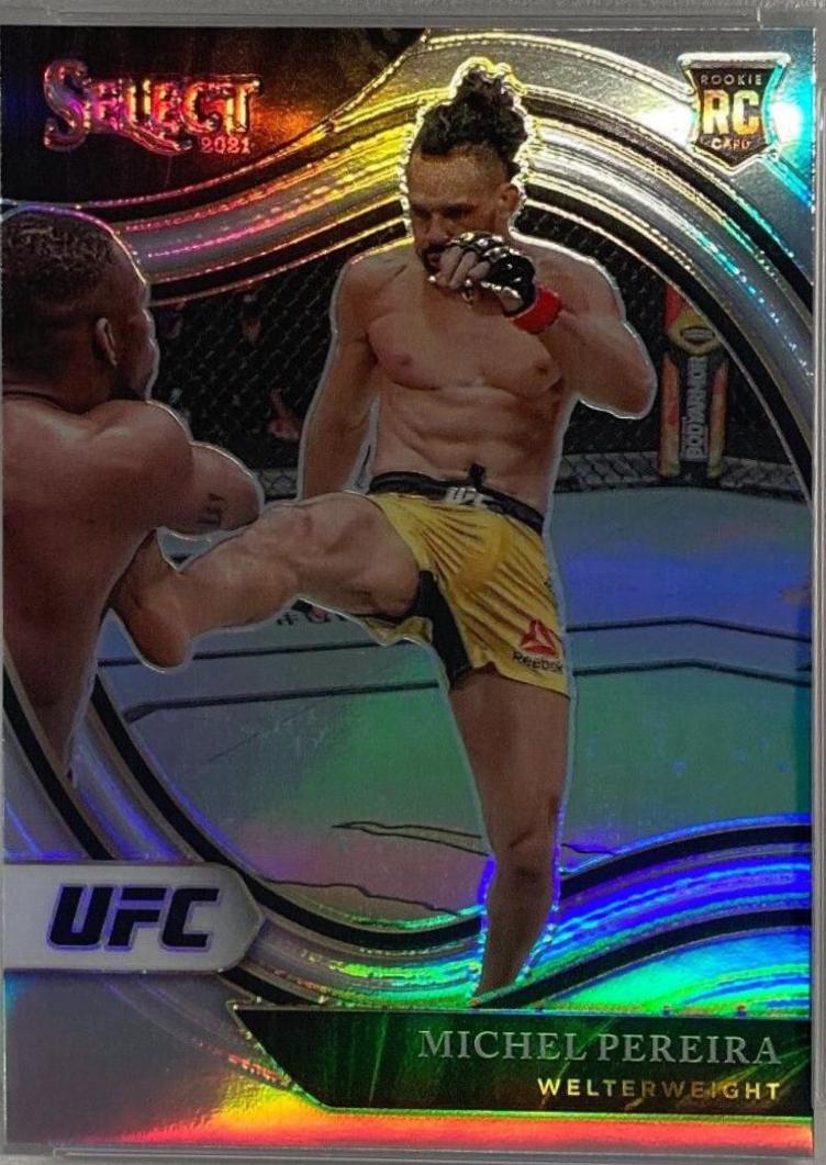 Michel Pereira 2021 Panini Select UFC Octagonside #262 Silver