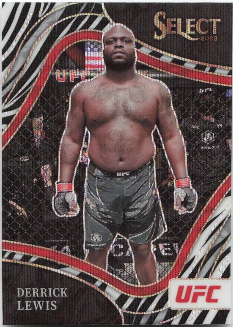 Derrick Lewis 2022 Panini Select UFC Octagonside #248 Zebra