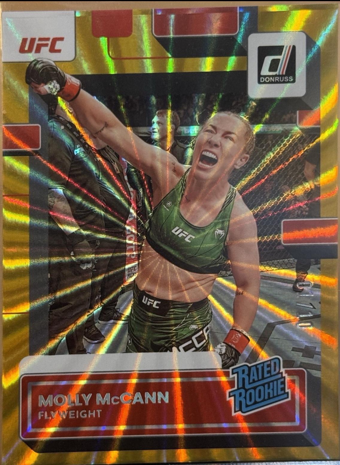Molly McCann 2023 Panini Donruss UFC Base #202 Gold Laser