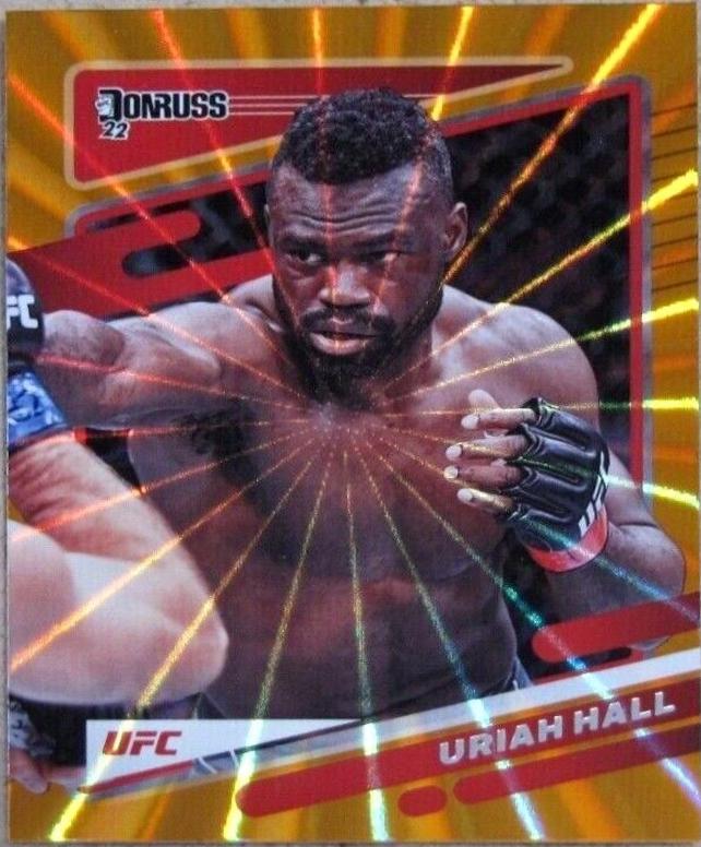 Uriah Hall 2022 Panini Donruss UFC Base #20 Orange