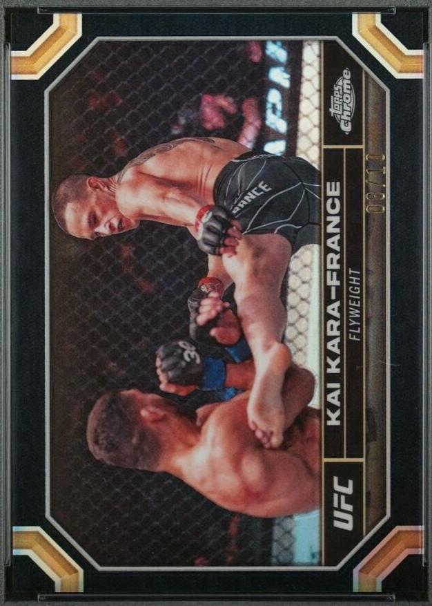 Kai Kara-France 2024 Topps Chrome UFC Base #106 Black Refractor