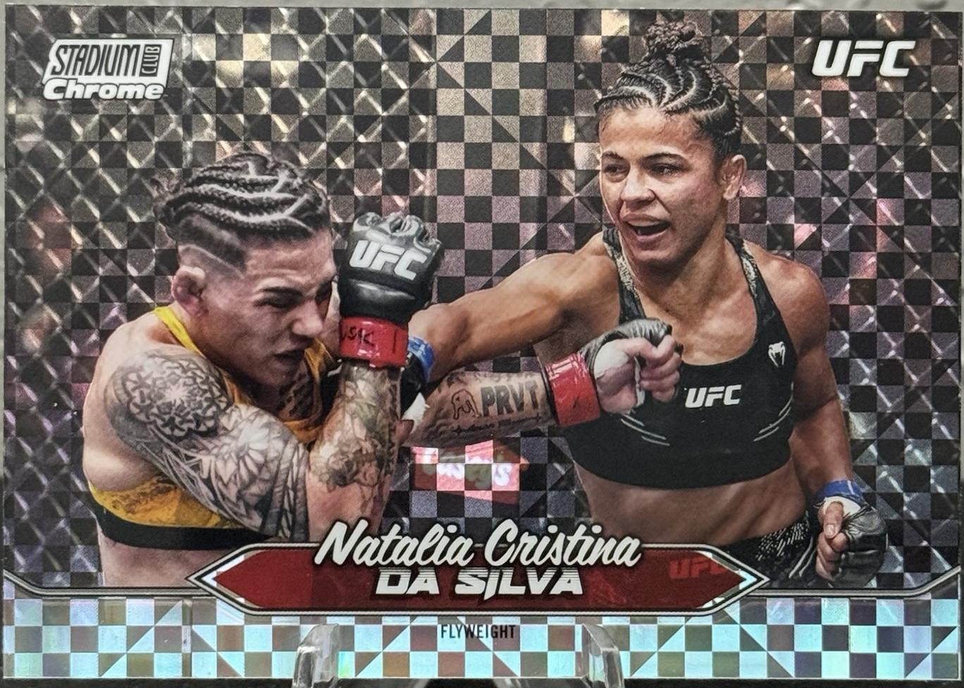 Natalia Silva 2025 Topps Stadium Club UFC Base Chrome #C-60 X-Fractor
