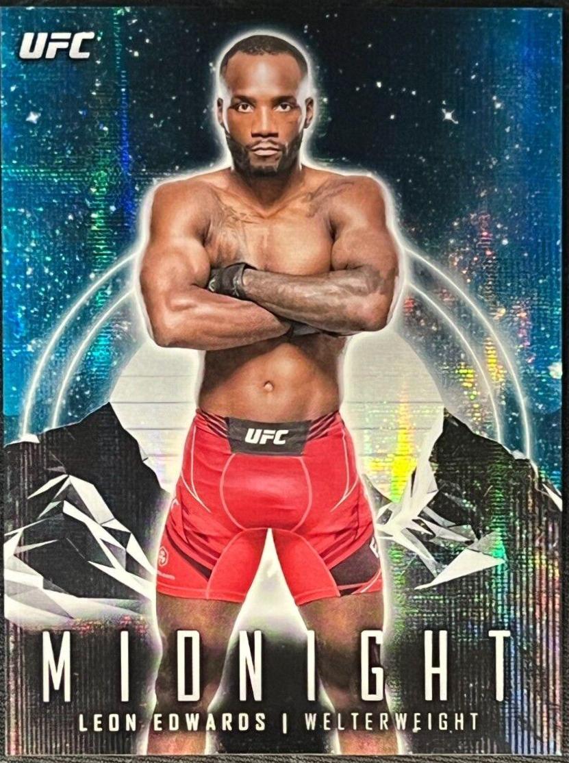 Leon Edwards 2024 Topps Midnight UFC Base #58 Moon Beam