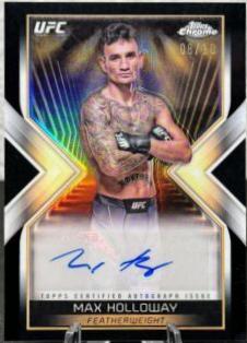 Max Holloway 2024 Topps Chrome UFC Main Event Autographs #MEA-MHO Black Refractor