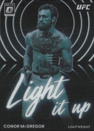 Conor McGregor 2023 Panini Donruss Optic UFC Light It Up #13 Green