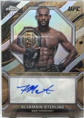 Aljamain Sterling 2024 Topps Chrome UFC Marks of Champions #MOC-AST Refractor