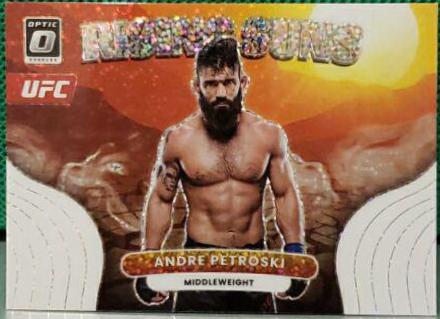 Andre Petroski 2023 Panini Donruss Optic UFC Rising Suns #25 White Sparkle