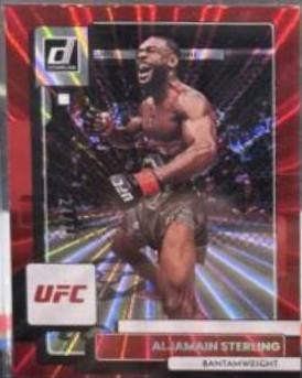 Aljamain Sterling 2023 Panini Donruss UFC Base #116 Red Laser