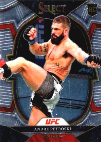 Andre Petroski 2023 Panini Select UFC Concourse #98 Gold Flash