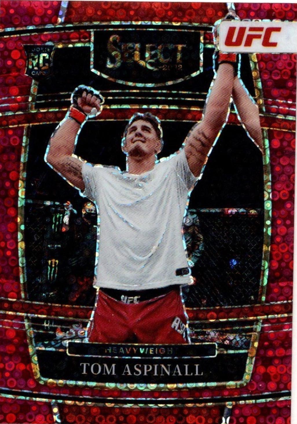 Tom Aspinall 2022 Panini Select UFC Concourse #98 Red Disco