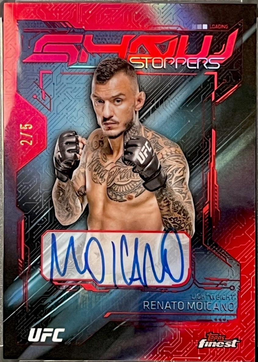 Renato Moicano 2025 Topps Finest UFC Showstopper Autographs #SSA-RM Superfractor