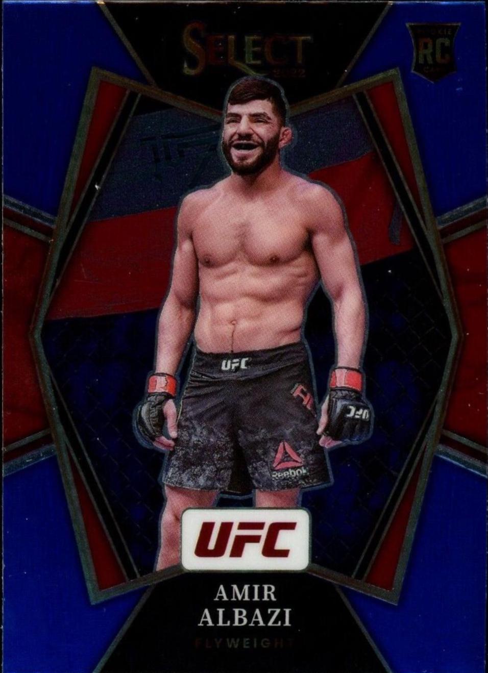 Amir Albazi 2022 Panini Select UFC Premier Level #139 Blue Prizm