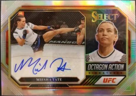 Miesha Tate 2023 Panini Select UFC Octagon Action Signatures #37 Disco