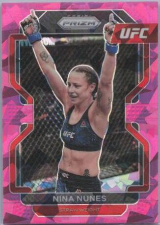 Nina Nunes 2022 Panini Prizm UFC Base #160 Pink Ice