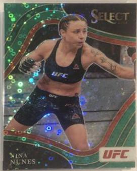 Nina Nunes 2022 Panini Select UFC Octagonside #288 Green Disco
