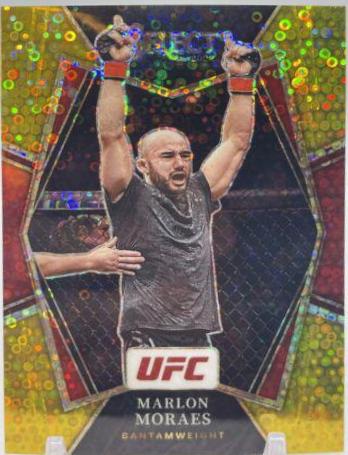 Marlon Moraes 2022 Panini Select UFC Premier Level #142 Gold Disco