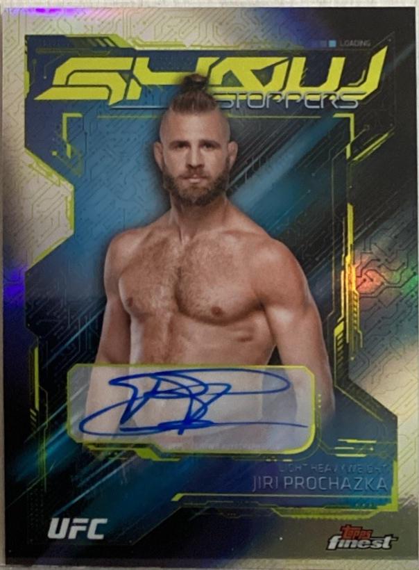 Jiri Prochazka 2025 Topps Finest UFC Showstopper Autographs #SSA-JA Refractor