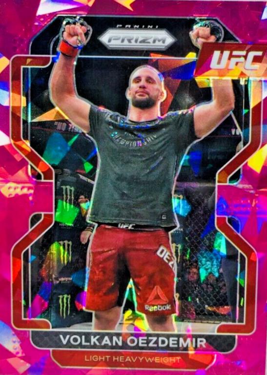 Volkan Oezdemir 2022 Panini Prizm UFC Base #184 Pink Ice