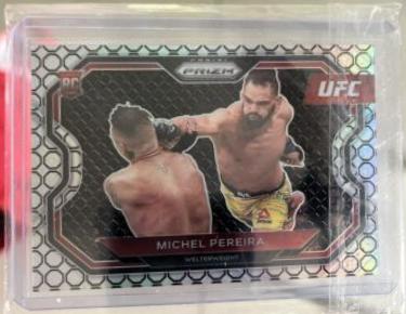 Michel Pereira 2021 Panini Prizm UFC Base #183 Octagon