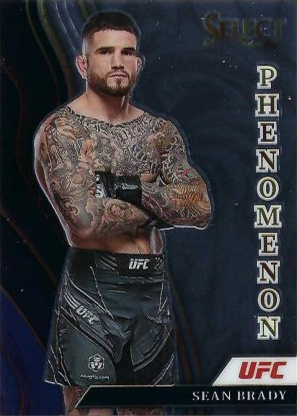 Sean Brady 2022 Panini Select UFC Phenomenon #5 Black