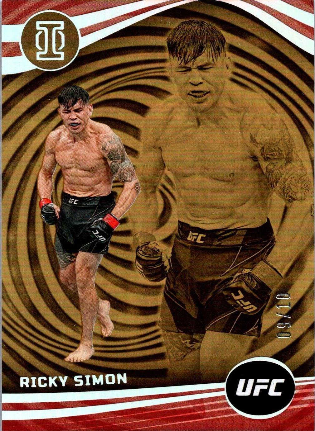 Ricky Simon 2023 Panini Chronicles UFC Base Illusions #261 Platinum