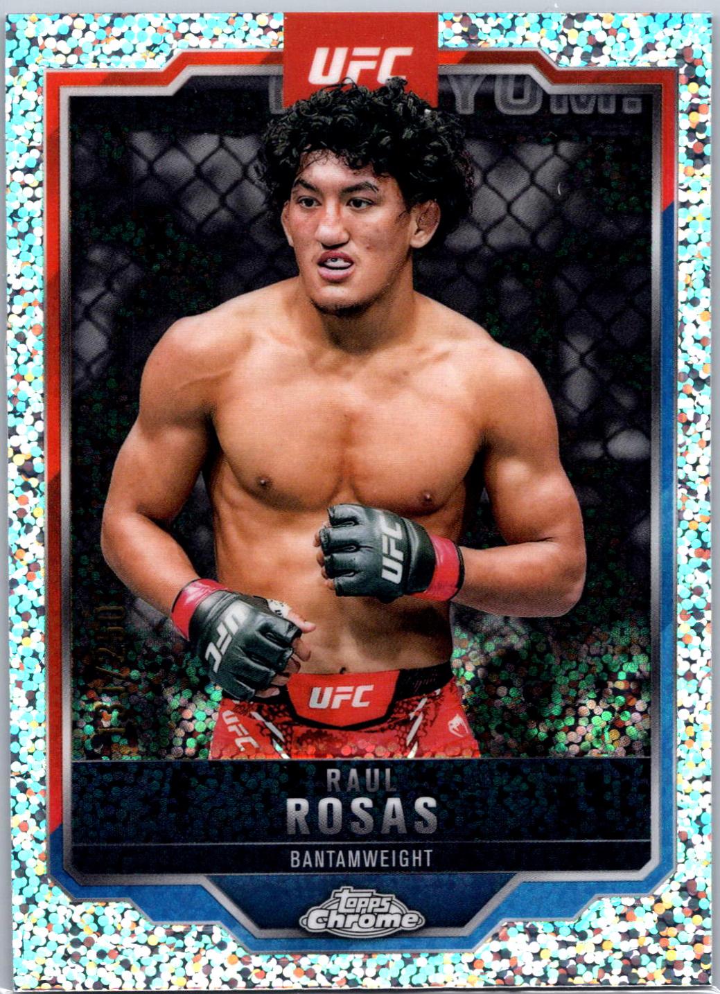 Raul Rosas 2025 Topps Chrome UFC Base #120 Speckle Refractor