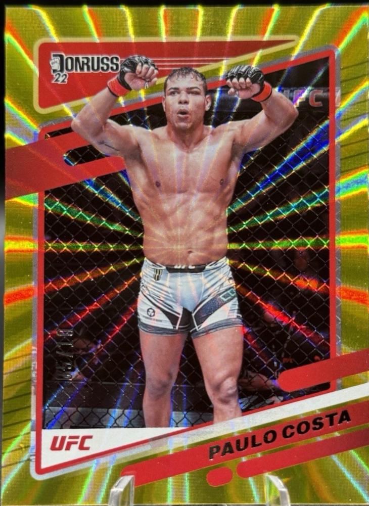 Paulo Costa 2022 Panini Donruss UFC Base #66 Gold