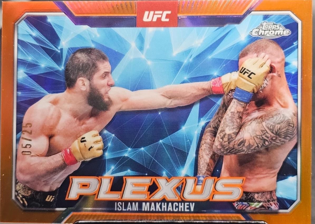 Islam Makhachev 2025 Topps Chrome UFC Plexus #PLX-11 Orange