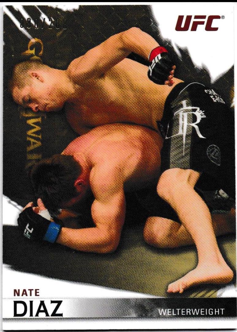Nate Diaz 2010 Topps UFC Knockout Base #65 Gold