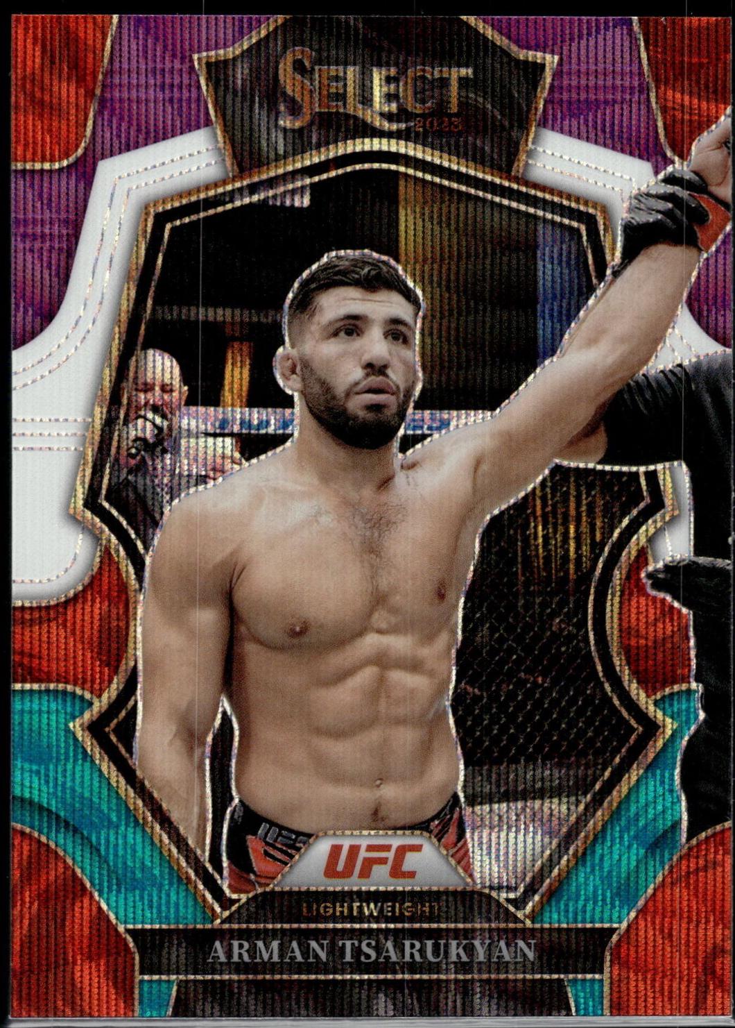 Arman Tsarukyan 2023 Panini Select UFC Premier Level #188 Tri Color