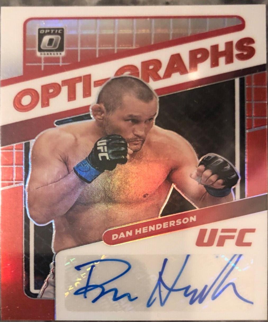 Dan Henderson 2022 Panini Donruss Optic UFC Opti-Graphs #1 Red