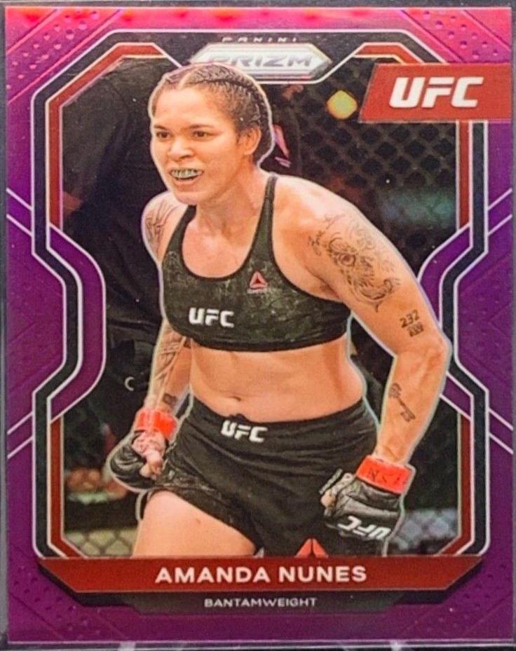 Amanda Nunes 2021 Panini Prizm UFC Base #66 Purple