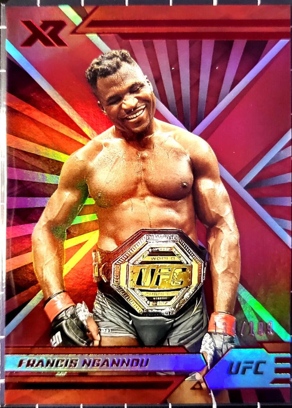 Francis Ngannou 2022 Panini Chronicles UFC Base XR #296 Red