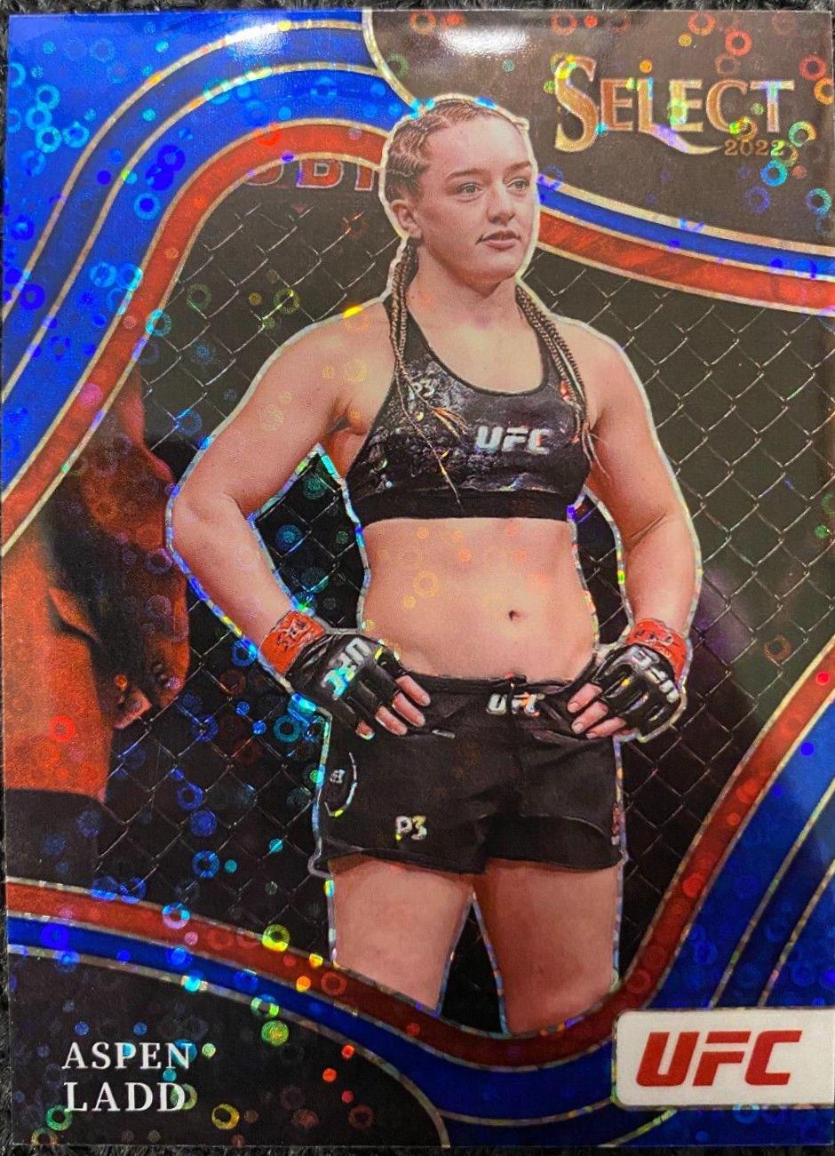 Aspen Ladd 2022 Panini Select UFC Octagonside #283 Blue Disco