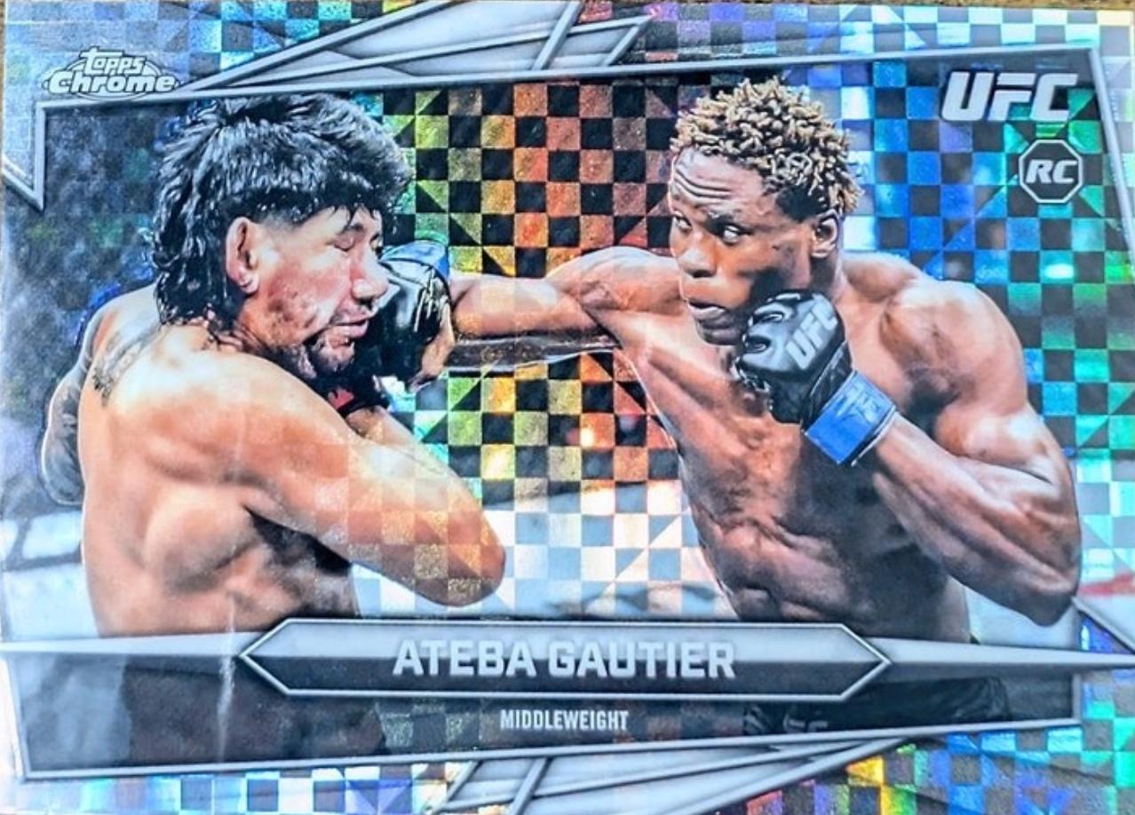 Ateba Gautier 2026 Topps Chrome UFC Base #7 X-fractor