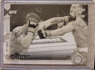 Cub Swanson 2015 Topps UFC Chronicles Base #141 Black and White