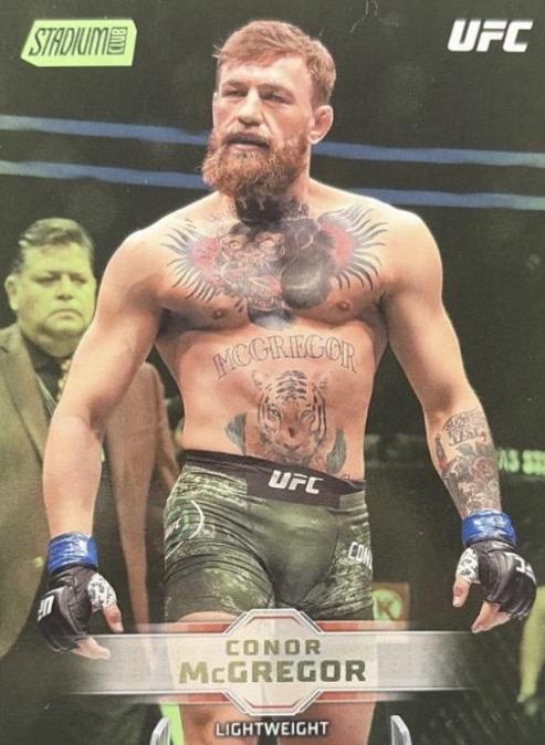 Conor McGregor 2026 Topps Stadium Club UFC Base #5 Lime Green