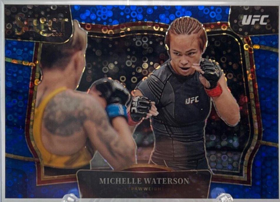 Michelle Waterson-Gomez 2023 Panini Select UFC Octagonside #283 Blue Disco