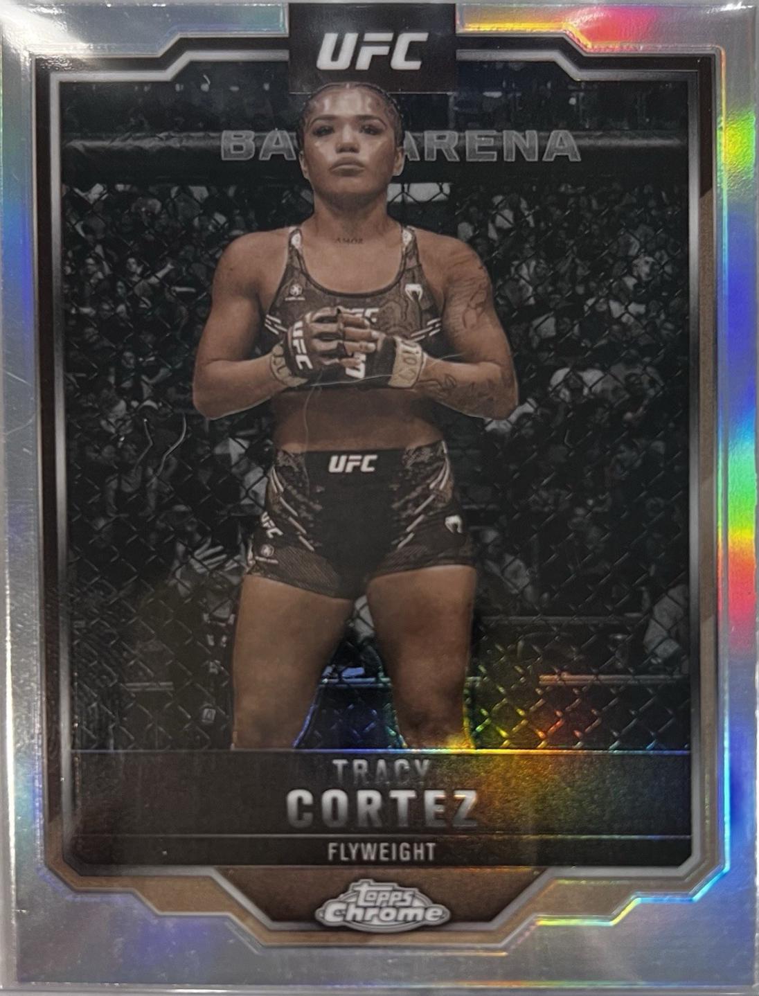 Tracy Cortez 2025 Topps Chrome UFC Base #134 Sepia Refractor