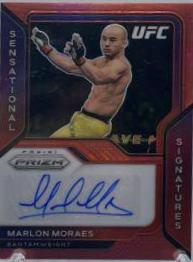 Marlon Moraes 2021 Panini Prizm UFC Sensational Signatures #SS-MMS Red