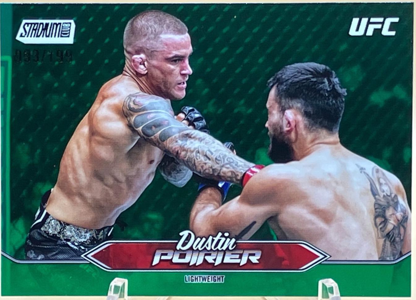 Dustin Poirier 2025 Topps Stadium Club UFC Base #138 Green