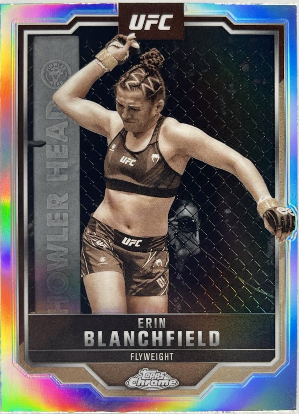Erin Blanchfield 2025 Topps Chrome UFC Base #97 Sepia Refractor