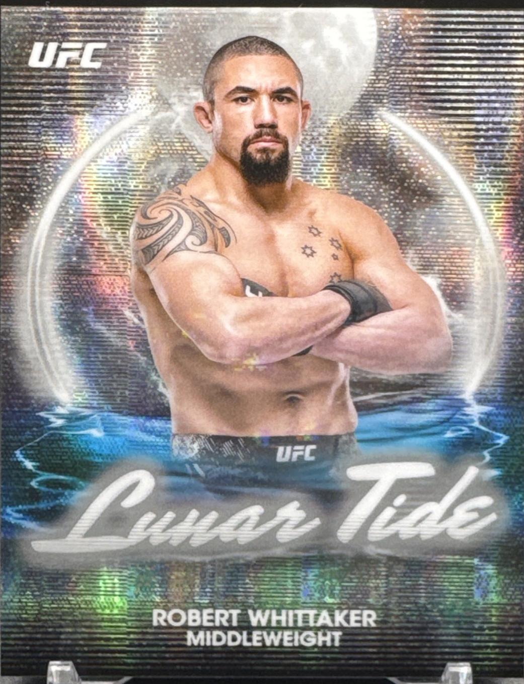 Robert Whittaker 2025 Topps Midnight UFC Lunar Tide #LT-18 Moon Beam