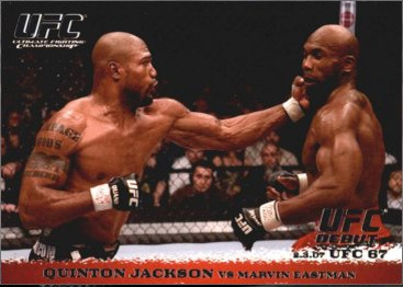 Quinton Jackson / Marvin Eastman 2009 Topps UFC Round 1 Base #58 Black