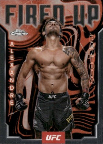 Alexandre Pantoja 2025 Topps Chrome UFC Fired Up #FUP-3 Red Refractor