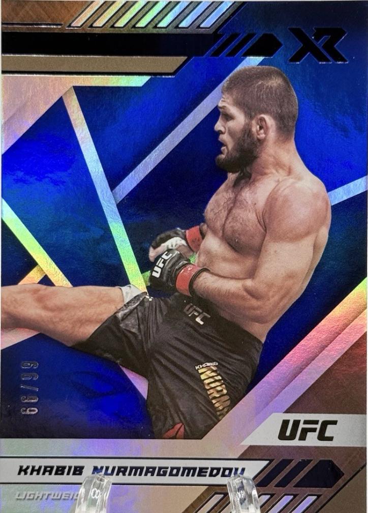 Khabib Nurmagomedov 2021 Panini Chronicles UFC Base XR #190 Blue